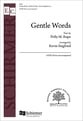 Gentle Words SATB choral sheet music cover